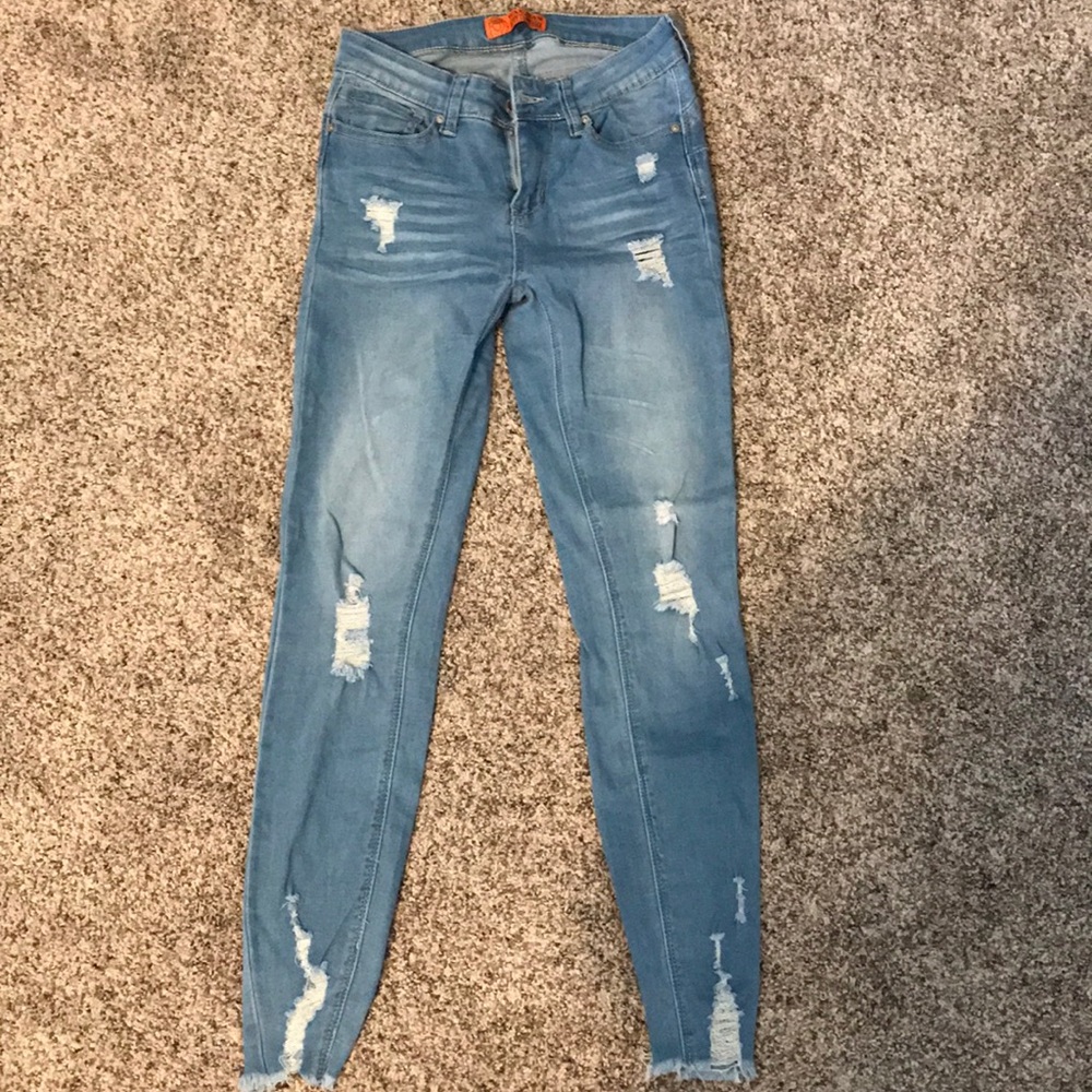 Light-wash jeans